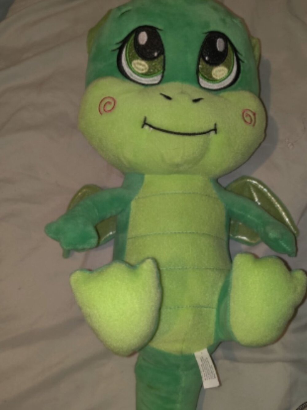 Adorable Baby Green Dragon With Wings Plush 18” Caravan Softoys
